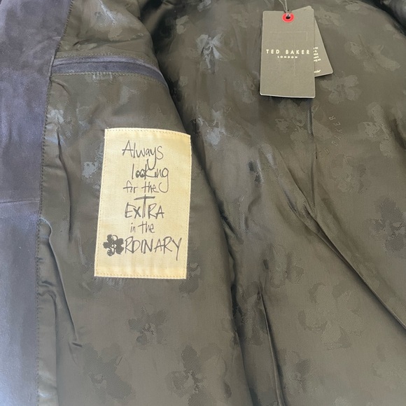 Ted baker peveril suede bomber jacket size 5 : XL - Picture 10 of 11